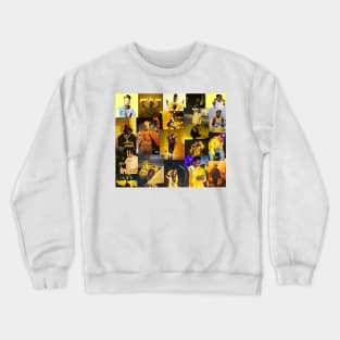 yellow rap collage Crewneck Sweatshirt